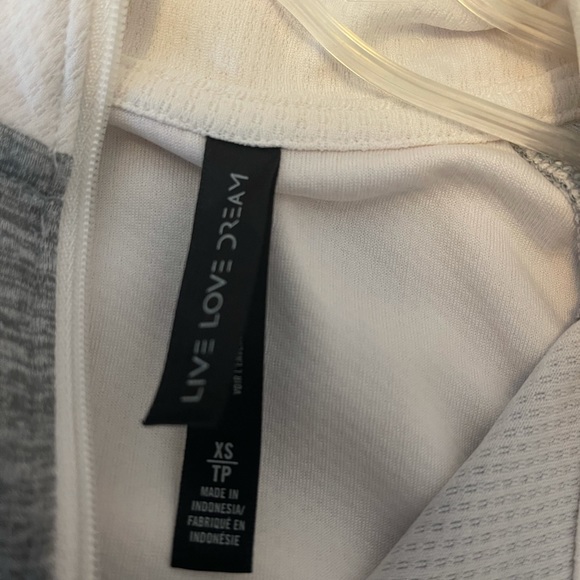 Gray and white zip up sport sweatshirt/jacket - Picture 5 of 5